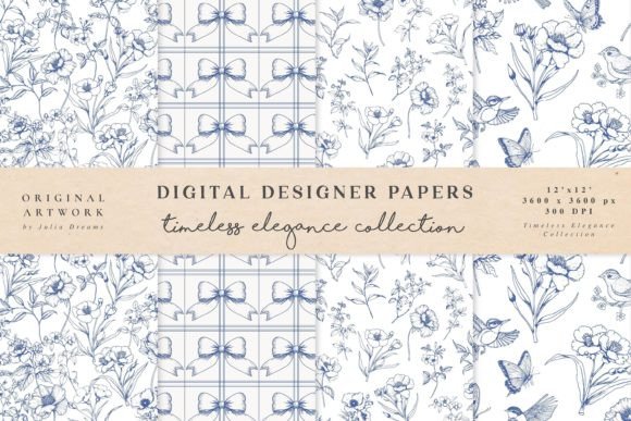 Download Timeless Elegance Seamless Patterns - Timeless elegance Collection