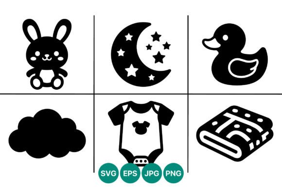 Download Cute Bunny Moon Stars Baby Clothes - Premium Resources