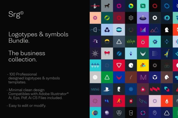Download 100 Logotypes &amp; Symbols Bundle - Premium Resources